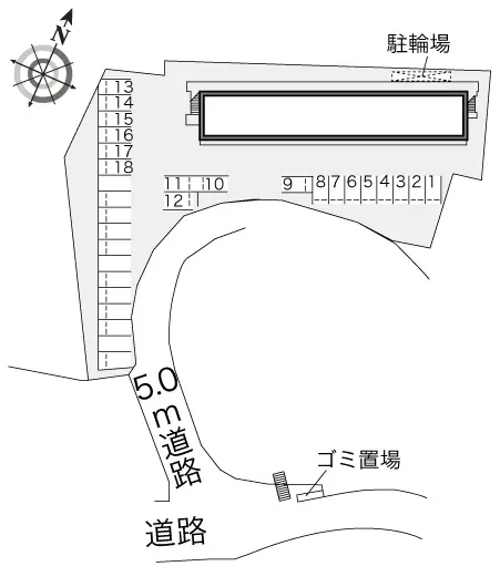 ★手数料０円★三田市西山　月極駐車場（LP）